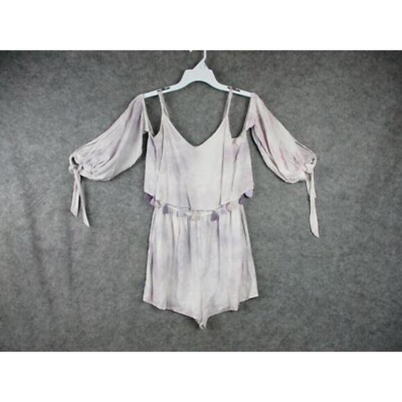 American Eagle Boho Chic Purple Tie-Dye Romper - Picture 1 of 8